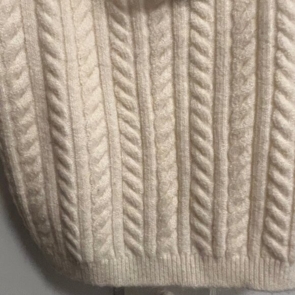 Express cable knit sweater tank top ivory size XS - Picture 3 of 5